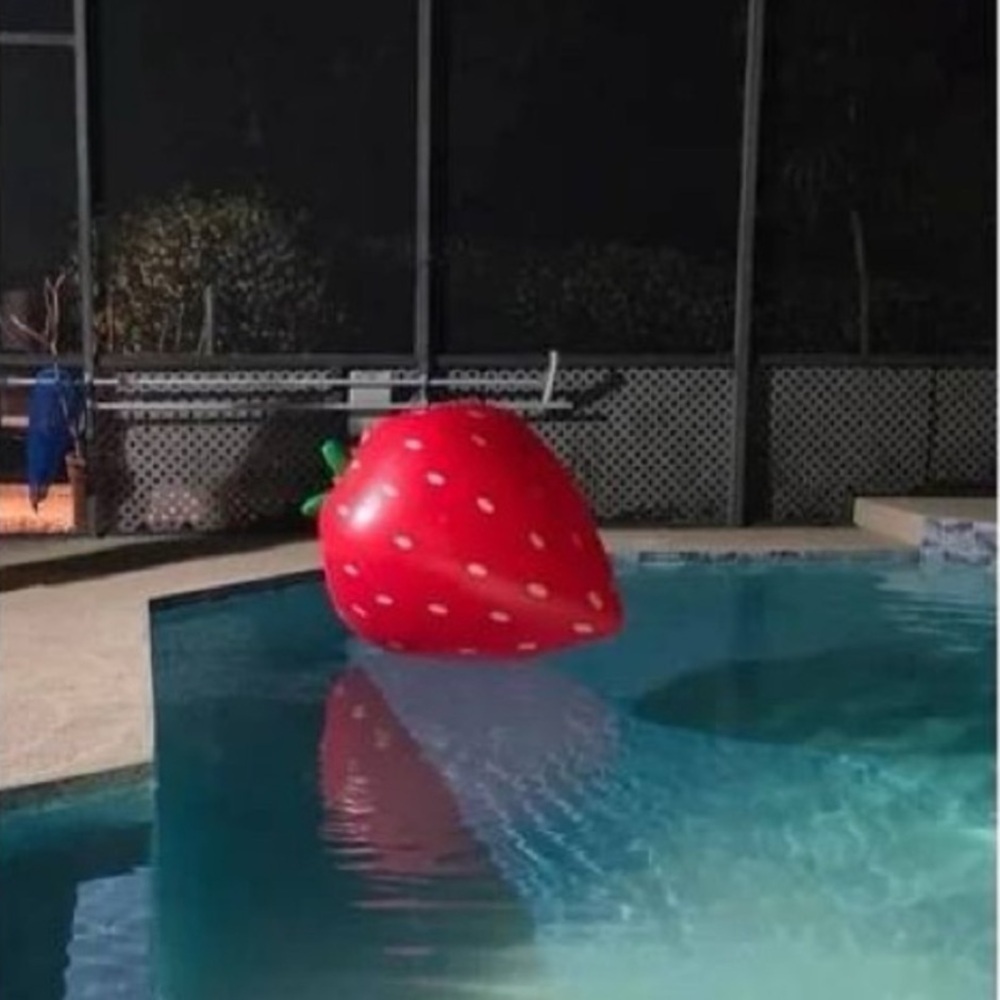Kate Spade New York X Target Strawberry Light Up Inflatable Decor 50" x … - Picture 4 of 5